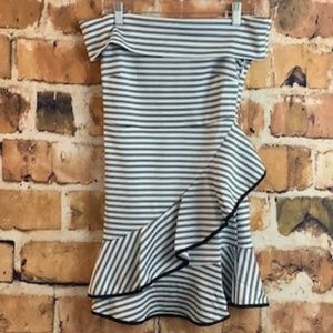 Black/White Off-The-Shoulder Dress, Size XS, NWT